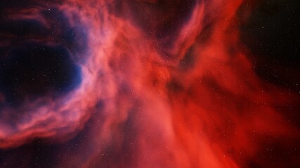 nebula gas cloud in deep outer space