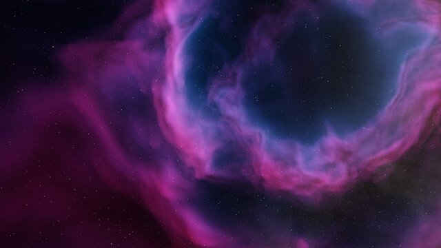 nebula gas cloud in deep outer space