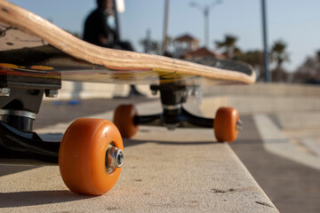 skateboard on the street