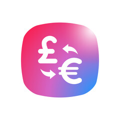 Exchange Pound to Euro - Sticker