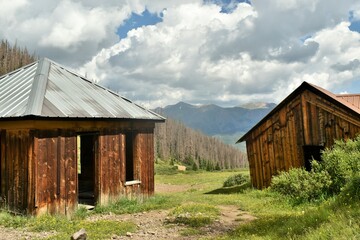 Ghost town in the mountains