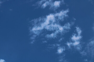 Soft White Clouds in Blue Sky