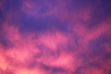 Pink and Purple Morning Sky