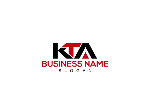 Alphabet KTA Logo Letter Vector For Business
