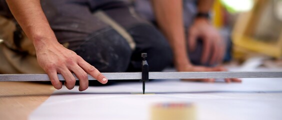 Compas mesure outil - travail artisan tailleur de pierre