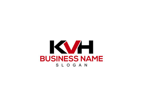Alphabet KVH Logo Letter Vector For Business