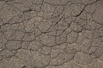 The pattern on the asphalt
