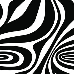 Black ink abstract horizontal stripes background. Hand drawn lines. Ink illustration. Simple striped background.