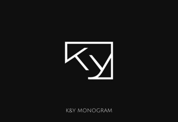 Monogram K&Y in square - Logo concept