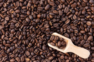 roasted coffee bean texture
