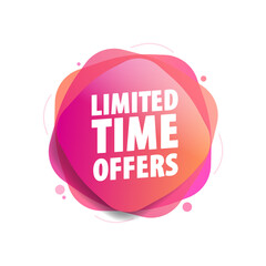 Limited Time Offers Vector Shopping Label