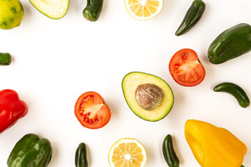 Layout of vegetables