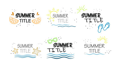 Summer Title Overlay
