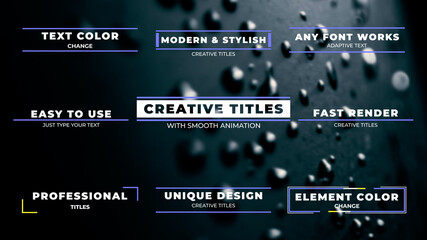 Creative Modern Titles