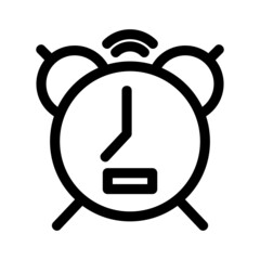 alarm clock icon or logo isolated sign symbol vector illustration - high quality black style vector icons
