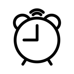 alarm clock icon or logo isolated sign symbol vector illustration - high quality black style vector icons
