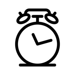 alarm clock icon or logo isolated sign symbol vector illustration - high quality black style vector icons
