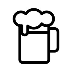 beer icon or logo isolated sign symbol vector illustration - high quality black style vector icons

