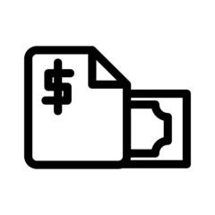 bill payment icon or logo isolated sign symbol vector illustration - high quality black style vector icons
