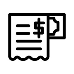 Fototapeta premium bill payment icon or logo isolated sign symbol vector illustration - high quality black style vector icons 