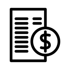 bill payment icon or logo isolated sign symbol vector illustration - high quality black style vector icons
