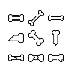 bone icon or logo isolated sign symbol vector illustration - high quality black style vector icons
