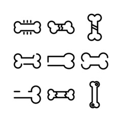 bone icon or logo isolated sign symbol vector illustration - high quality black style vector icons
