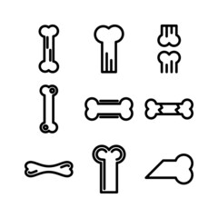 bone icon or logo isolated sign symbol vector illustration - high quality black style vector icons
