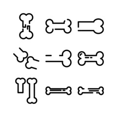 bone icon or logo isolated sign symbol vector illustration - high quality black style vector icons
