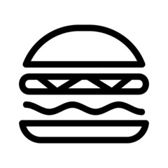 burger icon or logo isolated sign symbol vector illustration - high quality black style vector icons
