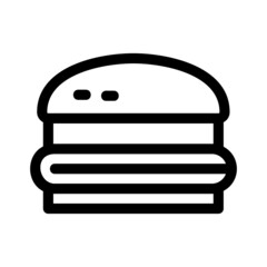 burger icon or logo isolated sign symbol vector illustration - high quality black style vector icons
