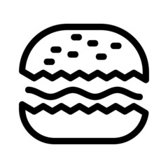burger icon or logo isolated sign symbol vector illustration - high quality black style vector icons
