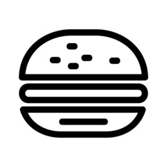 burger icon or logo isolated sign symbol vector illustration - high quality black style vector icons
