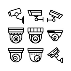 cctv camera icon or logo isolated sign symbol vector illustration - high quality black style vector icons
