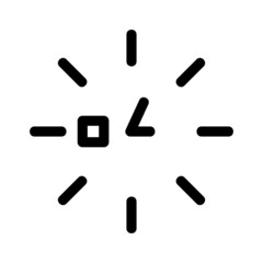 clock icon or logo isolated sign symbol vector illustration - high quality black style vector icons
