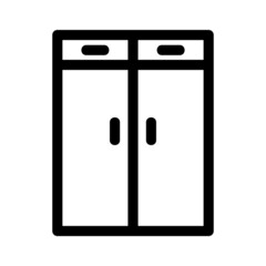 closet icon or logo isolated sign symbol vector illustration - high quality black style vector icons
