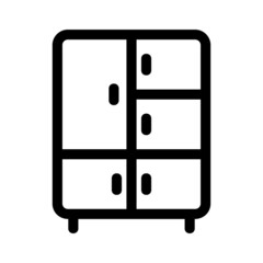 closet icon or logo isolated sign symbol vector illustration - high quality black style vector icons
