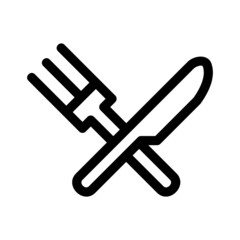 cutlery icon or logo isolated sign symbol vector illustration - high quality black style vector icons
