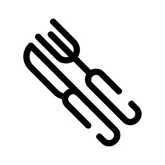 cutlery icon or logo isolated sign symbol vector illustration - high quality black style vector icons
