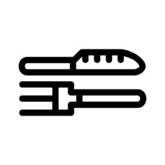 cutlery icon or logo isolated sign symbol vector illustration - high quality black style vector icons
