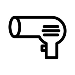 hair dryer icon or logo isolated sign symbol vector illustration - high quality black style vector icons
