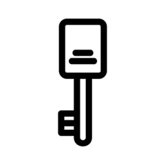 key icon or logo isolated sign symbol vector illustration - high quality black style vector icons
