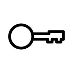 key icon or logo isolated sign symbol vector illustration - high quality black style vector icons
