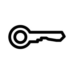 key icon or logo isolated sign symbol vector illustration - high quality black style vector icons
