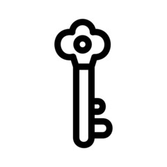 key icon or logo isolated sign symbol vector illustration - high quality black style vector icons
