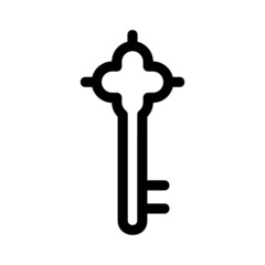 key icon or logo isolated sign symbol vector illustration - high quality black style vector icons
