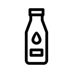 milk bottle icon or logo isolated sign symbol vector illustration - high quality black style vector icons
