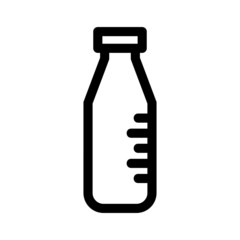 milk bottle icon or logo isolated sign symbol vector illustration - high quality black style vector icons
