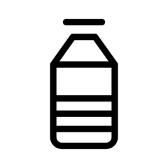 milk bottle icon or logo isolated sign symbol vector illustration - high quality black style vector icons
