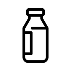 milk bottle icon or logo isolated sign symbol vector illustration - high quality black style vector icons
